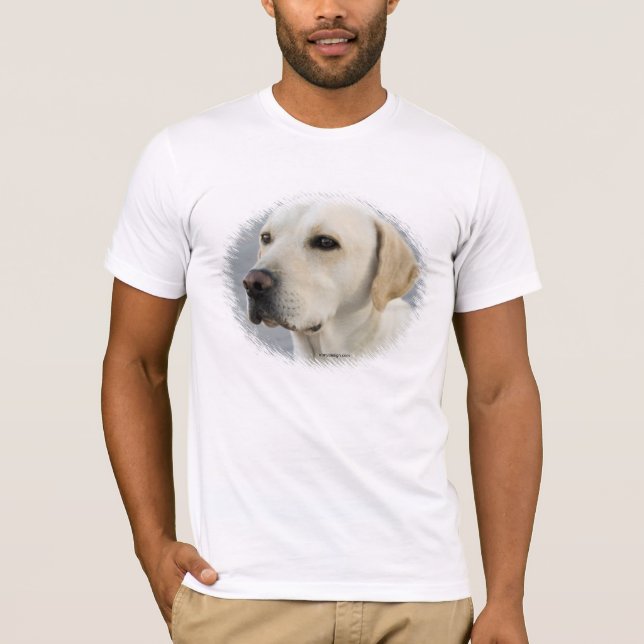 Camiseta Cão amarelo de Labrador (Frente)