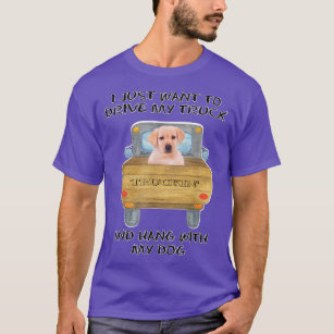 Camiseta Cão Amarelo-Labrador Condutor de Caminhões