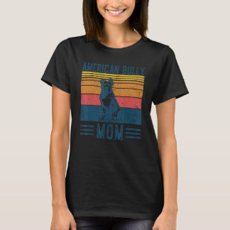 Camiseta Cão Americano Bully Mãe Vintage Americana Bully Mã