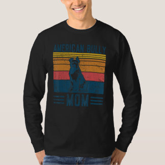 Camiseta Cão Americano Bully Mãe Vintage Americana Bully Mã