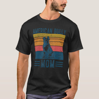 Camiseta Cão Americano Bully Mãe Vintage Americana Bully Mã