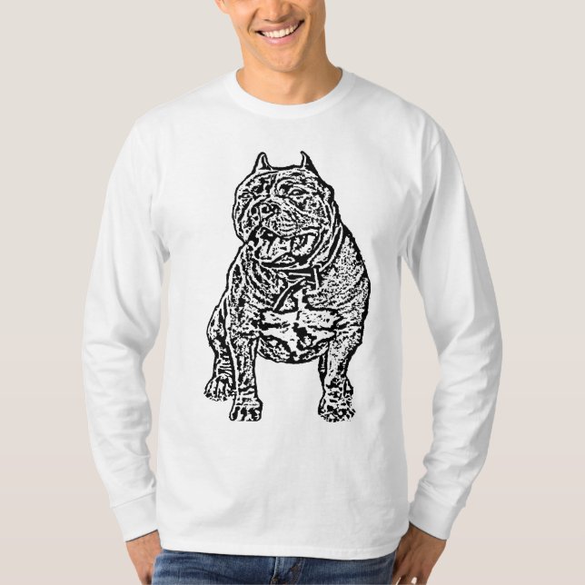 Camiseta Cão americano da intimidação (Frente)