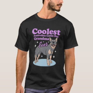 Camiseta Cão Australiano de Gado Avó Dona de Cachorro Heele