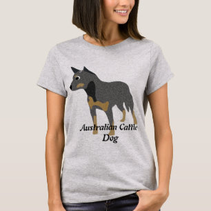 Camiseta Cão australiano do gado dos desenhos animados