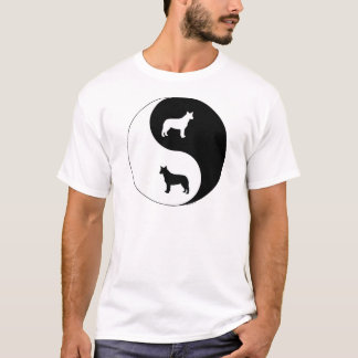 Camiseta Cão australiano Yin Yang do gado