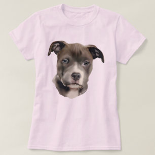 Camiseta Cão azul de Pitbull