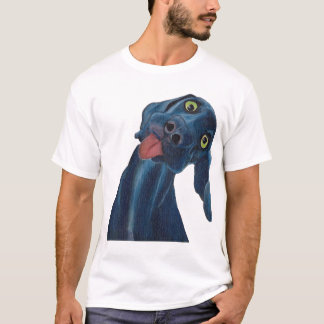 Camiseta Cão azul parvo