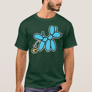 Camiseta Cão-balão de Ervilha Cão-de-bexiga
