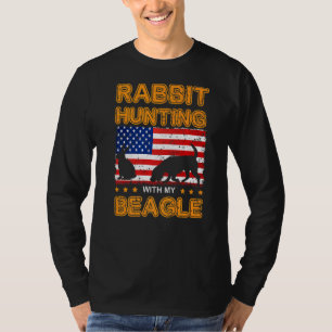 Camiseta Cão Beagle Rabbit Caça Beagle Fome De Beagle Bande
