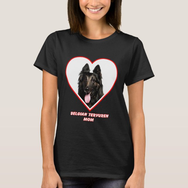 Camiseta Cão belga Tervuren Mãe (Frente)