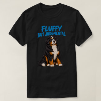 Camiseta Cão Bernês de Montanha Fofo Mas Julgador