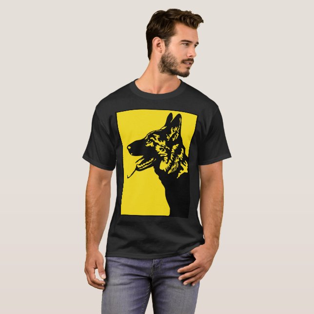 Camiseta cão-beware (Frente Completa)