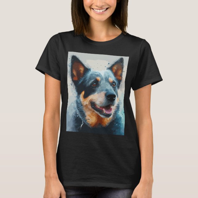Camiseta Cão Blue Heeler (Frente)