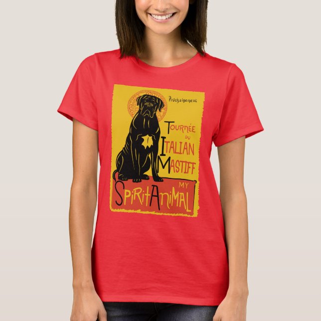 Camiseta Cão bonito de Corso do bastão (Frente)