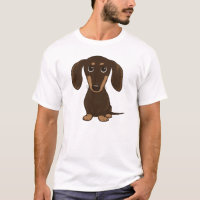 Cão bonito do Wiener dos desenhos animados do