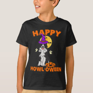 Camiseta Cão Border Collie Preto E Branco Bruxa Feliz