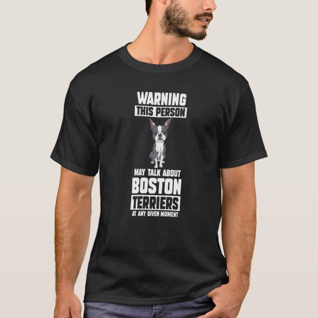 Camiseta Cão Boston Terrier 1 (Frente)