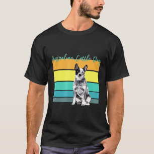 Camiseta Cão Bovino Australiano I Heeler Raça Família Domés