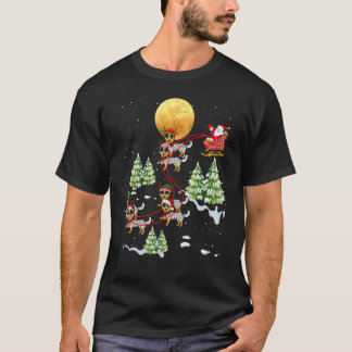 Camiseta Cão Bovino Australiano Rena Crismas Montando Sa