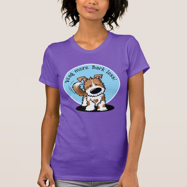 Camiseta Cão Branco KiniArt Brown (Frente)