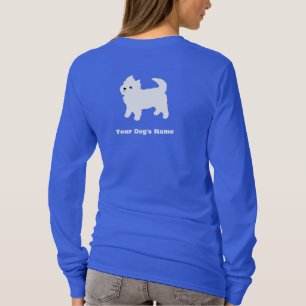 Camiseta Cão branco pequeno - Westie - montanhas ocidentais