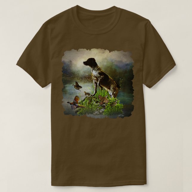Camiseta cão Brittany (Frente do Design)