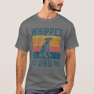 Camiseta Cão Bro - Vintage Whippet Bro