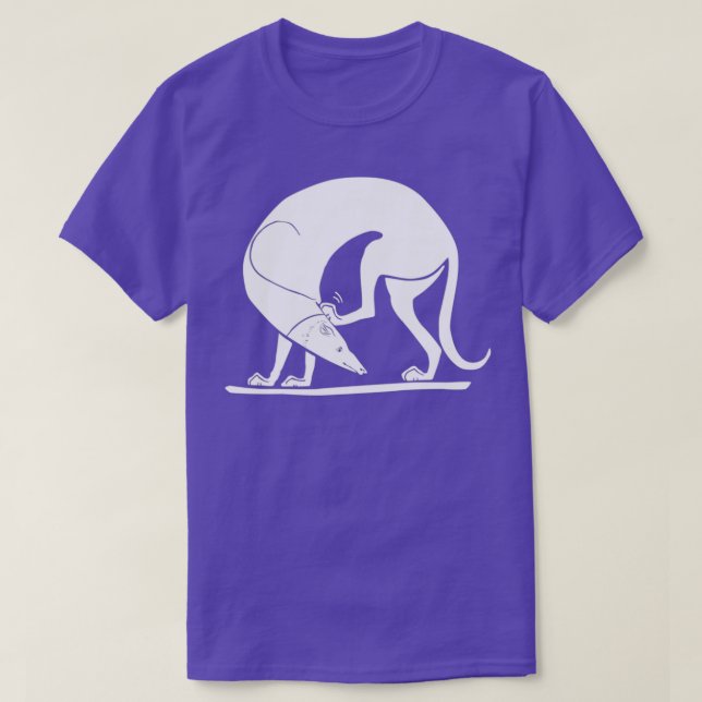 Camiseta Cão Caçador de Arte Grega Antiga Spartan Greyhound (Frente do Design)