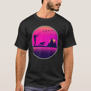 Camiseta Cão Caçador de Aves de Caça de Upland, Retro Faasa