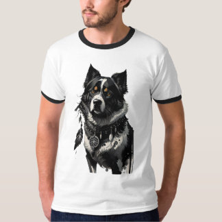 Camiseta cão, caçador de sonhos, amuleto, talismã,