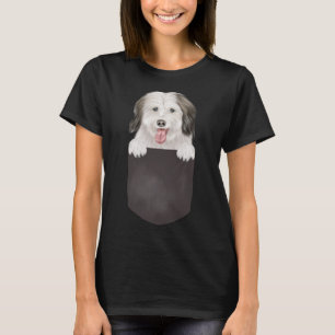 Camiseta Cão Cachorro Cachorro Algodão De Tulear