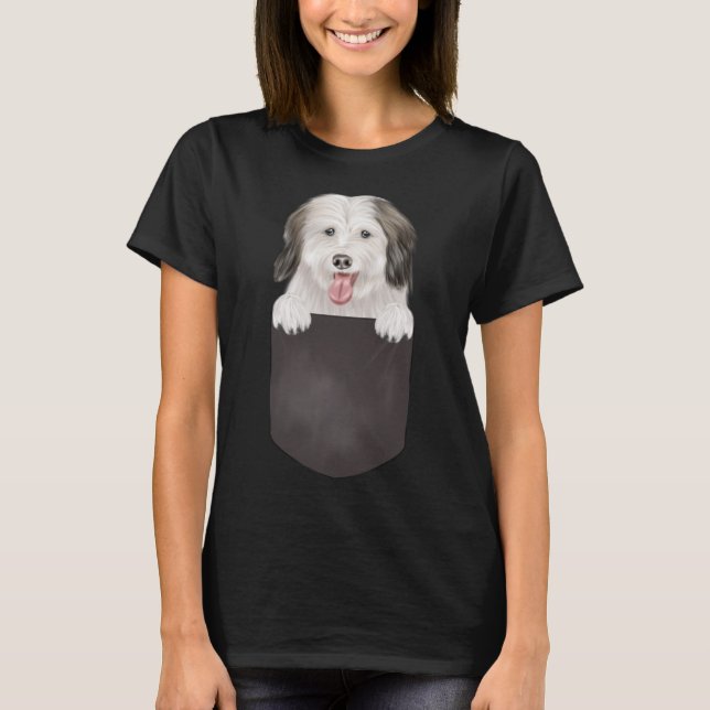 Camiseta Cão Cachorro Cachorro Algodão De Tulear (Frente)