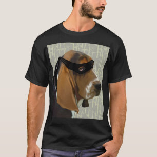 Camiseta Cão Cachorro do Basset Ninja