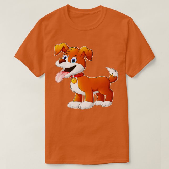 Camiseta Cão Cachorro Engraçado Crianças Design (Frente do Design)