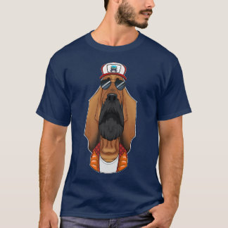 Camiseta Cão-caminhoneiro I Motorista Bloodhound