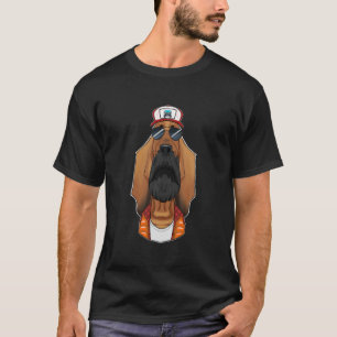Camiseta Cão-caminhoneiro I Motorista Bloodhound