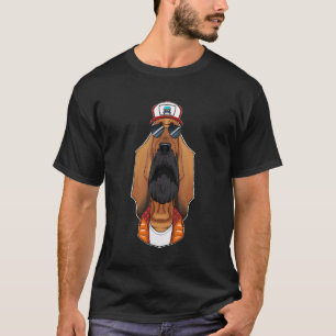 Camiseta Cão-caminhoneiro I Motorista Bloodhound
