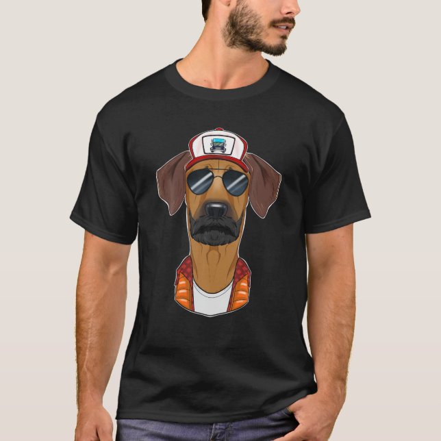 Camiseta Cão-caminhoneiro I Motorista-caminhoneiro Ridgebac (Frente)