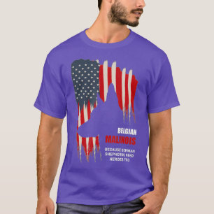 Camiseta Cão-Camisa Funny T-Shirt Belga Malinois American