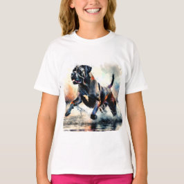 Camiseta Cão Cane Corso em aquarela