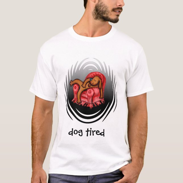 Camiseta cão cansado (Frente)