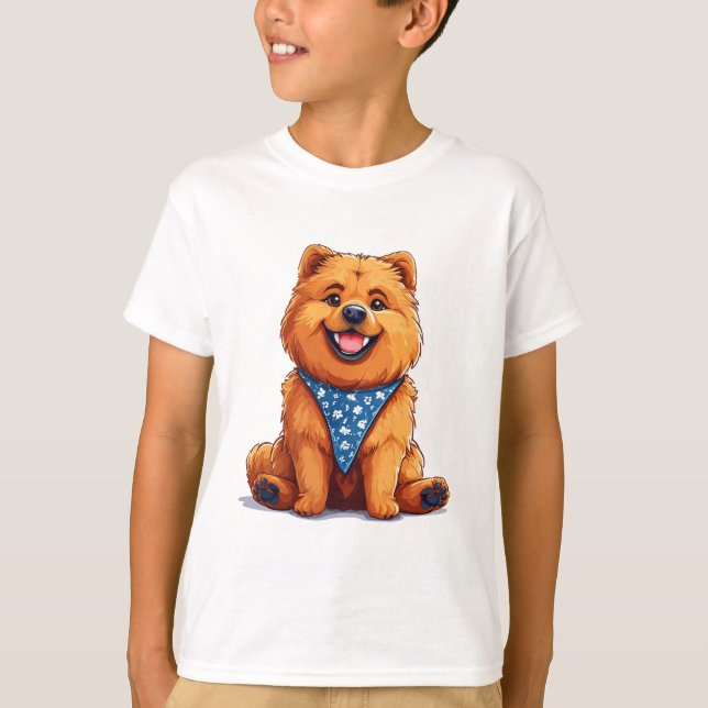 Camiseta Cão Chow Chow (Frente)