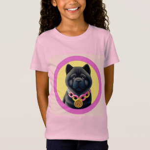 Camiseta Cão Chow Chow Ilustrado