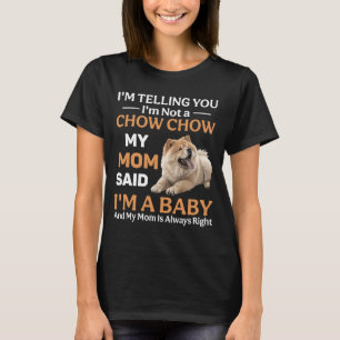 Camiseta Cão Chow Engraçado