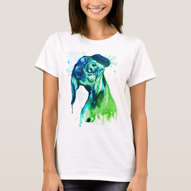 Camiseta Cão Colorido (Frente)