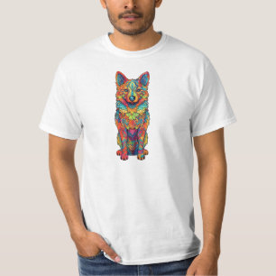 Camiseta Cão Colorido