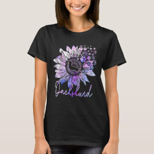 Camiseta Cão Colorido Dachshund Dog Mulheres Meninas