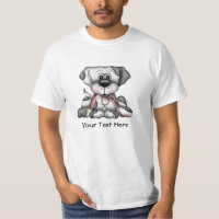 Cão com a trela (customizável)