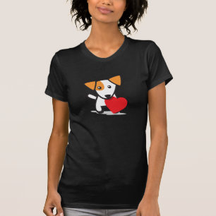 Camiseta Cão com coração