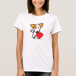 Camiseta Cão com coração